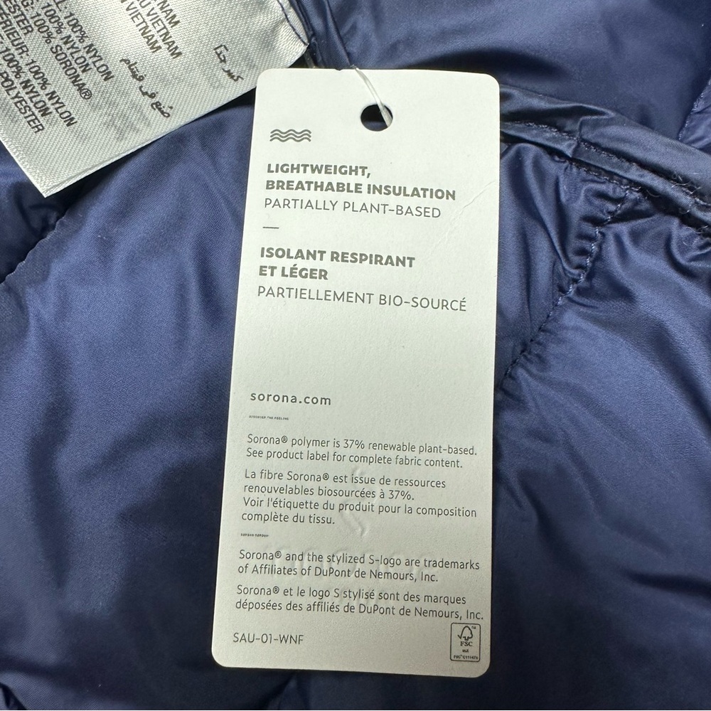 Charter Club puffer vest with hoodie marine blue - Picture 8 of 14